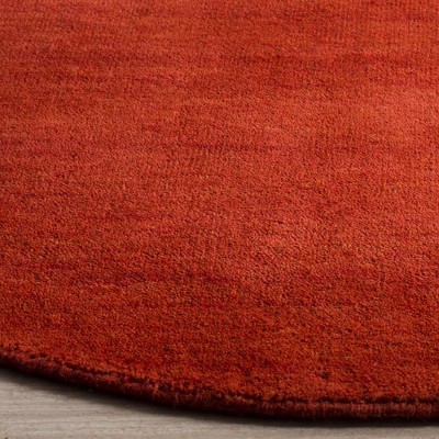 Himalaya Red Hand-Knotted Wool Area Rug, 6' x 9'
