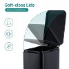 13.2 Gallon Kitchen Trash Can, Slim Stainless Steel Garbage Can with Removable Inner Bucket & Soft-Close Lid, Fingerprint-Proof, for Narrow Space - 4 of 4