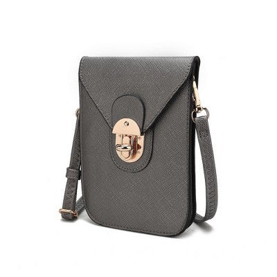 MKF Collection Havana Smartphone Crossbody Bag Vegan Leather Phone Holder Accessory by Mia K