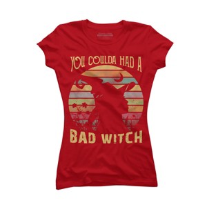 Junior's Design By Humans Halloween Funny You Coulda Had Bad Witch By Ering T-Shirt - 1 of 3