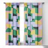 Ninola Design Bauhaus Shapes Spring 108" x 50" Single PanelRoom Darkening Window Curtain - Deny Designs - 2 of 4
