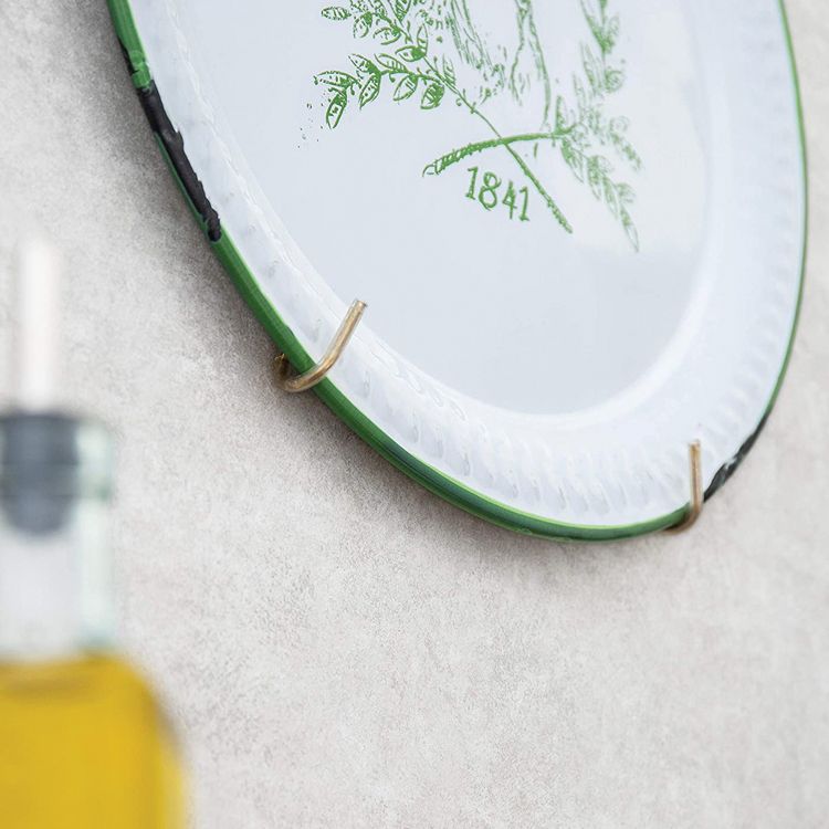 Better Houseware Plate and Tray Hangers, 10-In. to 16-In., Brass in Gold, 6 of 8