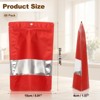 Unique Bargains Matte Metallic Aluminum Foil Zip Closure Food Storage Containers 60 Pcs - 2 of 4