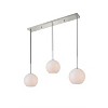Elegant Lighting Baxter 3 Lights Chrome Pendant With Frosted White Glass - 3 of 4