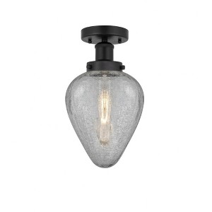 Geneseo - 1 Light Semi-Flush Mount In Industrial Style-9.75 Inches Tall and 6 Inches Wide - 1 of 1