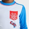 Toddler Boys' Spider-Man Rash Guard Set - White/Blue/Red - 3 of 4