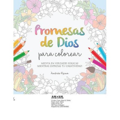 Promesas de Dios para Colorear - by  Andrés Reina (Paperback)