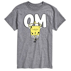 Men's - SpongeBob SquarePants - Om Yoga Spongebob Short Sleeve Graphic T-Shirt - 1 of 4