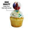 Superman 2025 Poster Cupcake Picks Toppers Decoration Set of 6 - 3 of 4