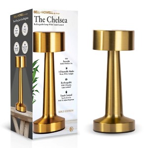 Bell + Howell Chelsea Cordless LED Table Lamp 1 Pack Rechargeable Touch Control Modern Desk Light - 1 of 4