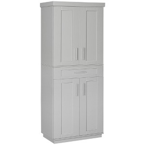 NicBex Storage Buffet Cabinet 71" Freestanding Kitchen Pantry Floor Sideboard Cabinet with 4 Doors, 2 Large Cabinets, and 3 Adjustable Shelves - 1 of 4