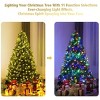 Tangkula 5'Artificial Christmas Tree PVC Material Metal Stand Holidy Decoration w/ 150 LED Lights - 3 of 4
