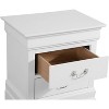 ORRD White Classic Elegant Bedroom Nightstand - 2 of 4