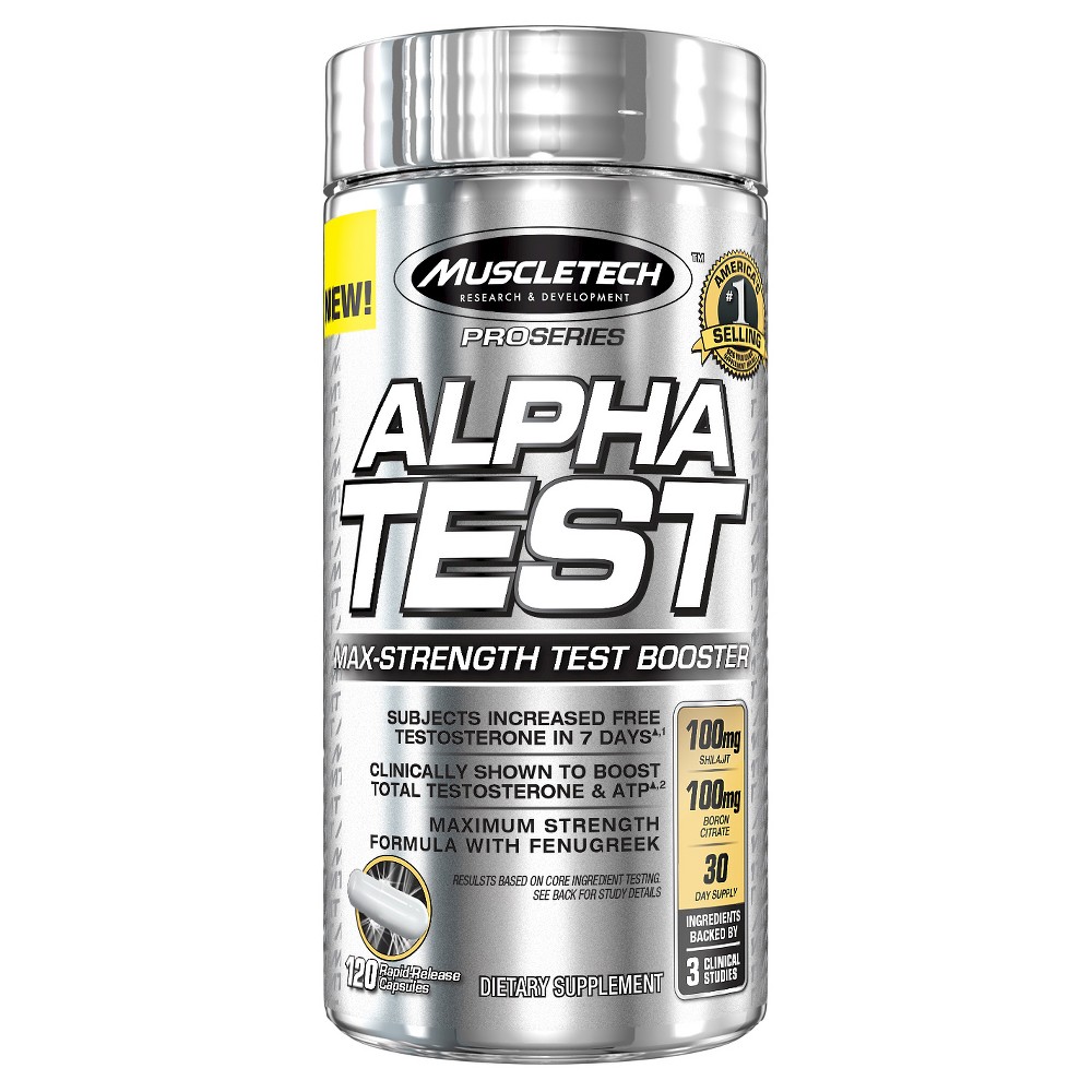 UPC 631656606768 product image for Muscle Tech Alpha Test Nutritional Supplement - 120Ct | upcitemdb.com