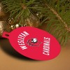 Wesleyan University Cardinals Logo Aluminum Holiday Christmas Tree Ornament - 4 of 4