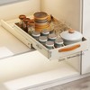 Stainless Steel Slide Out Under Sink Organizer, Adhesive Pull Out Cabinet Shelf with Drainage Tray, Storage Rack for Kitchen - 2 of 4