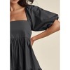 VENUS Womens Puff Sleeve Mini Dress - 4 of 4