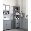 VASAGLE Bathroom Floor Cabinet Bathroom Storage Organizer Rack Stand,Multifunctional Corner Unit 2 Drawers - image 2 of 4