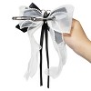 Disney Long Tail Girls 8" Hair Bow with Alice in Wonderland Charm & Double Layered Clip - 2 of 4