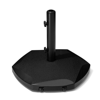 Crestlive Products Patio Umbrella Base 30LBS Heavy Duty Outdoor Patio Market Umbrella Stand for Deck, Poolside, Balcony Wind-Resistant Design Black