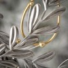 12"H Sullivans Noel Joy Metal Wreath - Set of 2  Gray - 2 of 3