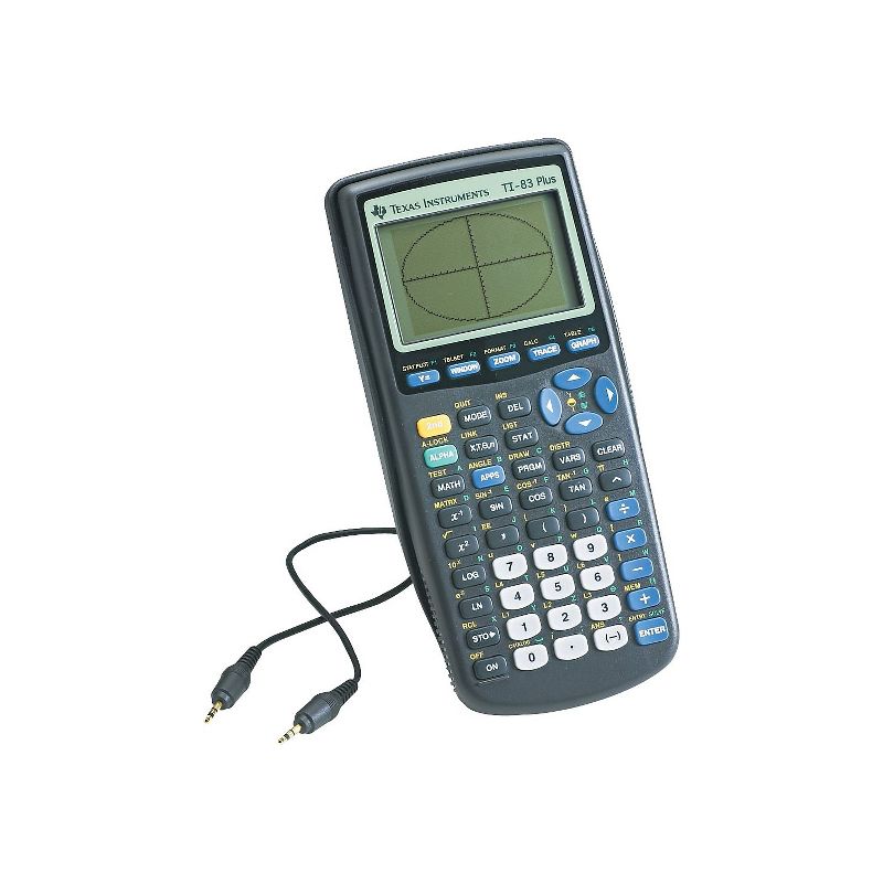 Texas Instruments TI-83 PLUS Graphing Calculator Gray 10/Box (TI83PLUSTK), 2 of 3