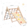 Wooden Climbing and Sliding Indoor Gym Playset for Toddlers - 2 of 4