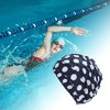 Unique Bargains Nylon Dots Pattern Swimming Cap 1 Pc - 2 of 4