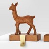 4pk Christmas Natural Carved Looking Deer - Wondershop™ - 4 of 4