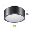 Globe Electric Edinburg 4.02 in. H X 11.03 in. W X 11.03 in. L Black Iron Ceiling Light - 2 of 4