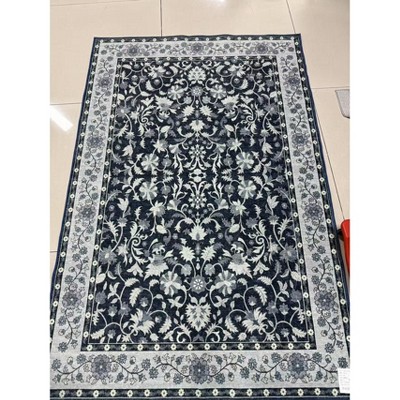 Area Rugs Floral Rug Non Slip Large Living Room Rug Washable Vintage Bohemian Soft Carpet for Bedroom Home Office