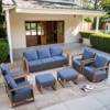 Buenhomino Outdoor Patio Furniture Set-7 Pieces All-Weather Wicker Outdoor Furniture with Swivel Patio Chairs Patio Conversation Sets for Porch Deck - 2 of 4
