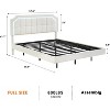 Floating Bed Frame with Smart RGB LED Headboard,Modern Upholstered Platform, Adjustable Height,No Box Spring Needed - 2 of 4