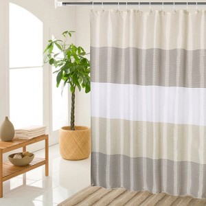 LunaLulinlk Beige Shower Curtains for Bathroom - 1 of 4