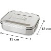 LunchBots Medium Duo Stainless Steel Bento Box - 2 of 4