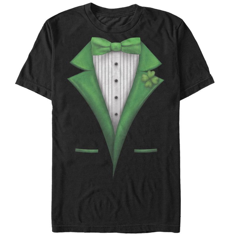 Men's Lost Gods St. Patrick's Day Tuxedo Fancy Costume Tee T-Shirt, 1 of 5