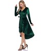 Women's Standard Velvet Formal Holiday Party Gown Dress - 4 of 4