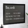 Merrick Lane Wall Mount Magnetic Chalkboard Sign with Eraser, Hanging Wall Chalkboard Memo Board - 4 of 4