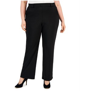 Kasper Womens Mid Rise Straight Leg Dress Pants, Black, 3X - 1 of 1