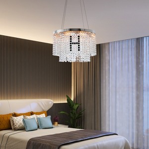 MAYEERTY Modern Crystal Chandelier for Living-Room Round Cristal Lamp Luxury Home Decor Light Fixture - 1 of 4