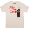 Men's Coca-Cola History of Coke Logos Retro Graphic T-Shirt 2X-Large Natural - 3 of 4