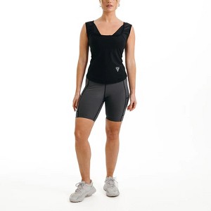 RDX Sports Women's Athletic Sweat Shorts - Premium Quality Comfort for Active Lifestyles - 1 of 4
