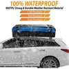 Zone Tech Car Roof Cargo Bag Protective Anti Slip Mat, 21 Cubic Feet for Car with or Without Racks - Black Blue Stripe Cushioning Car Roof Pad - 4 of 4