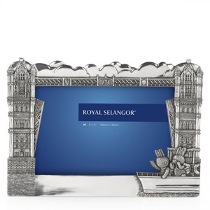 Royal Selangor Hand Finished Bunnies' Day Out Collection Pewter Tower Bridge Photoframe 4R Gift - 1 of 4