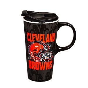 Cleveland Browns, Travel Latte, Justin Patten Logo - 1 of 2