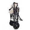 Racxily Collapsible Utility Wagon Cart-Lightweight Wagon with All-Terrain Wheels,Dual-Layer Pocket for Beach/Camping/Shopping (Foldable,225lbs) - 3 of 4