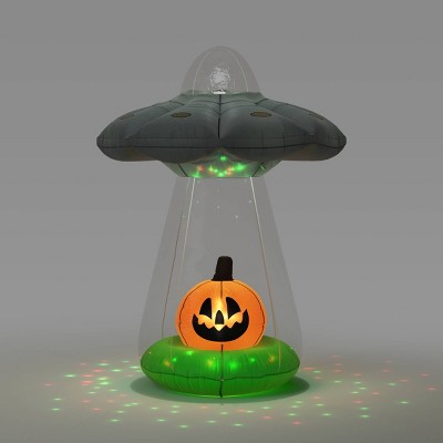 6' Alien Ship and Jack Airblown Inflatable Halloween Decoration Gray - Hyde and EEK! Boutique™