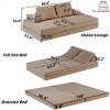 86.6" Modern Convertible Sofa Bed with Removable Backrests and Pillows, Features DIY Chaise Lounge and Sleeper Setup for Living Room -3irtyhousy - 4 of 4