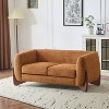 Christopher Knight Home James 63 " Boucle Fabric Loveseat Caramel - 2 of 4