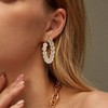 36 Pairs Gold Earrings Set for Women, Hypoallergenic Pearl Chain Hoop Drop Dangle Stud Earrings Multipack for Birthday Gift - 3 of 4